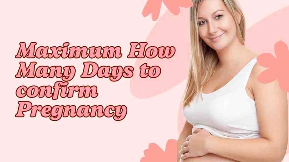 Maximum How Many Days to confirm Pregnancy?