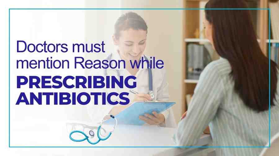 reason for prescribing antibiotics