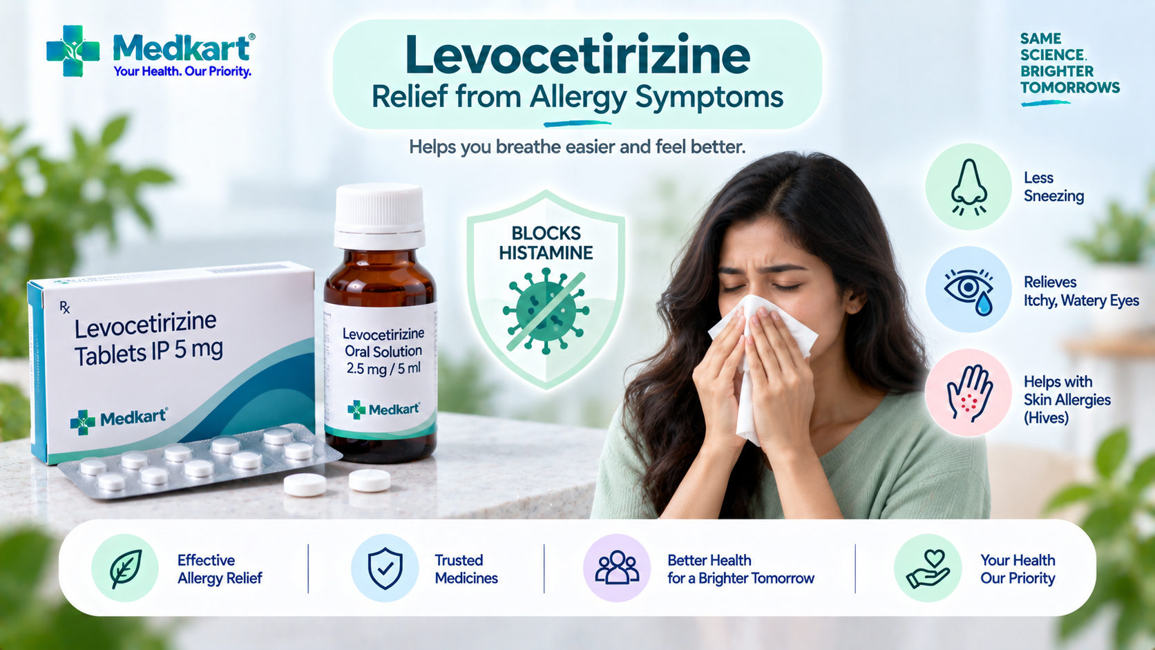 Levocetirizine Uses Dosage and Side Effects