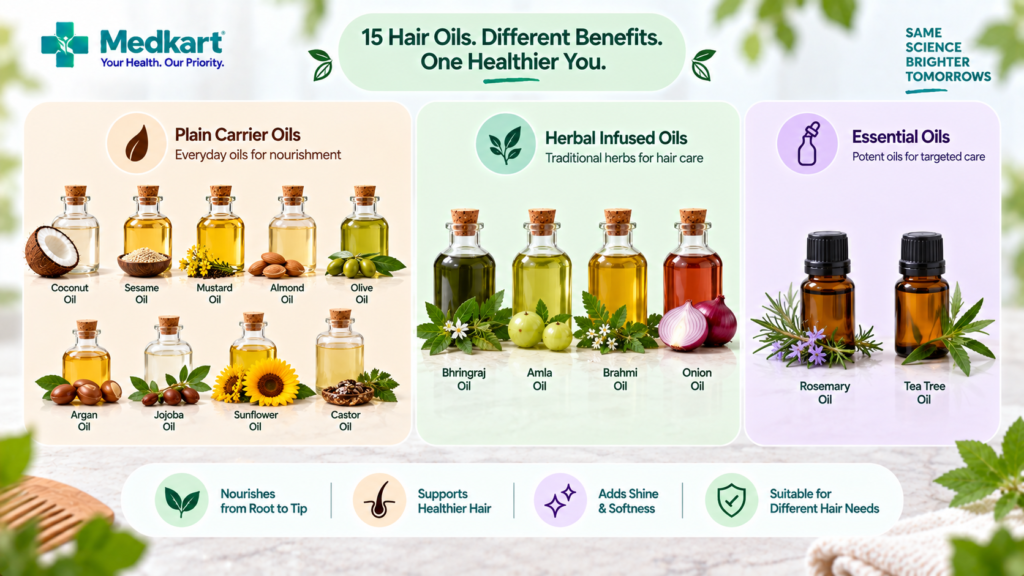 All Types of Hair Oil