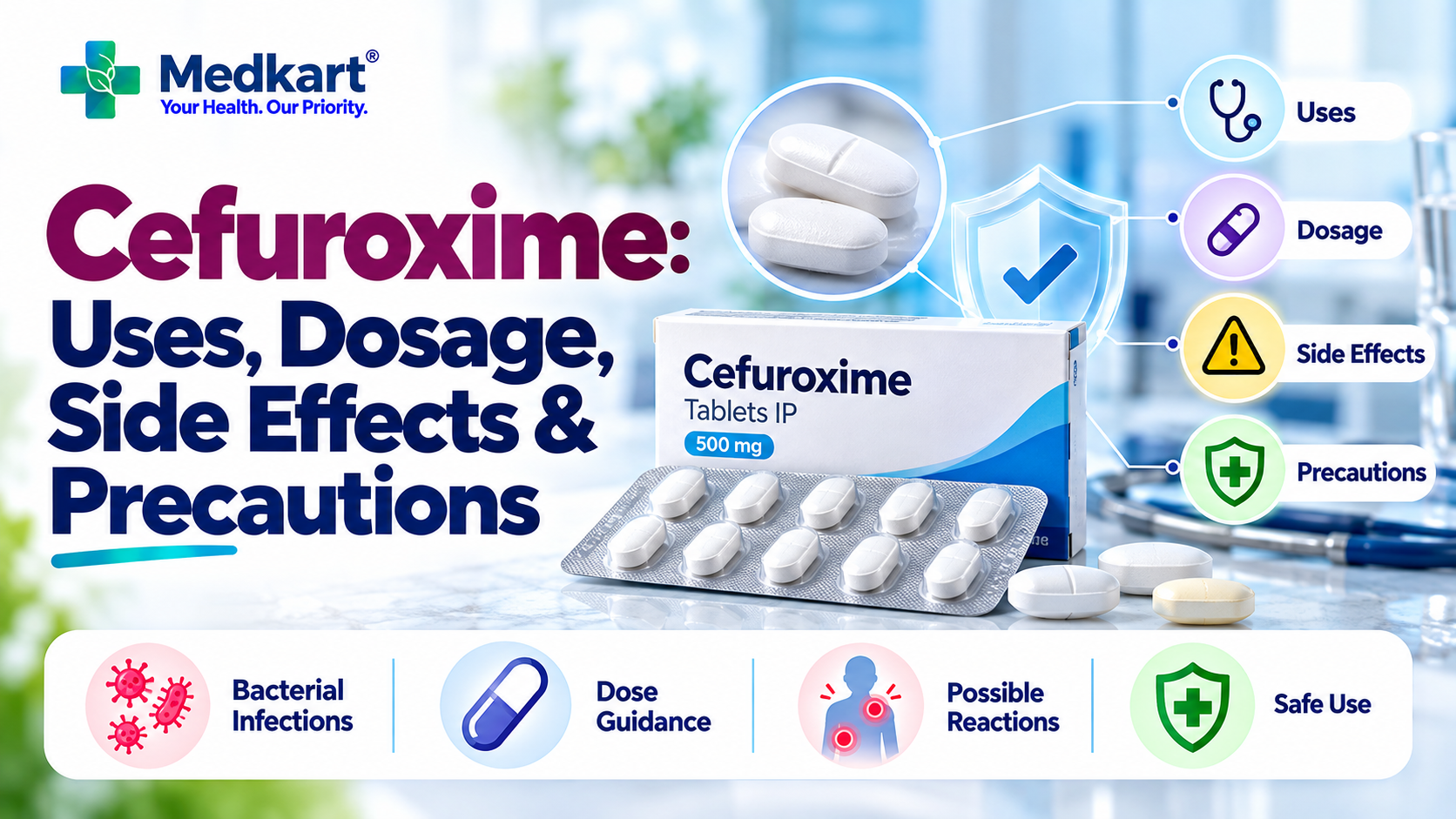 Cefuroxime: Uses, Dosage, Side Effects & Precautions