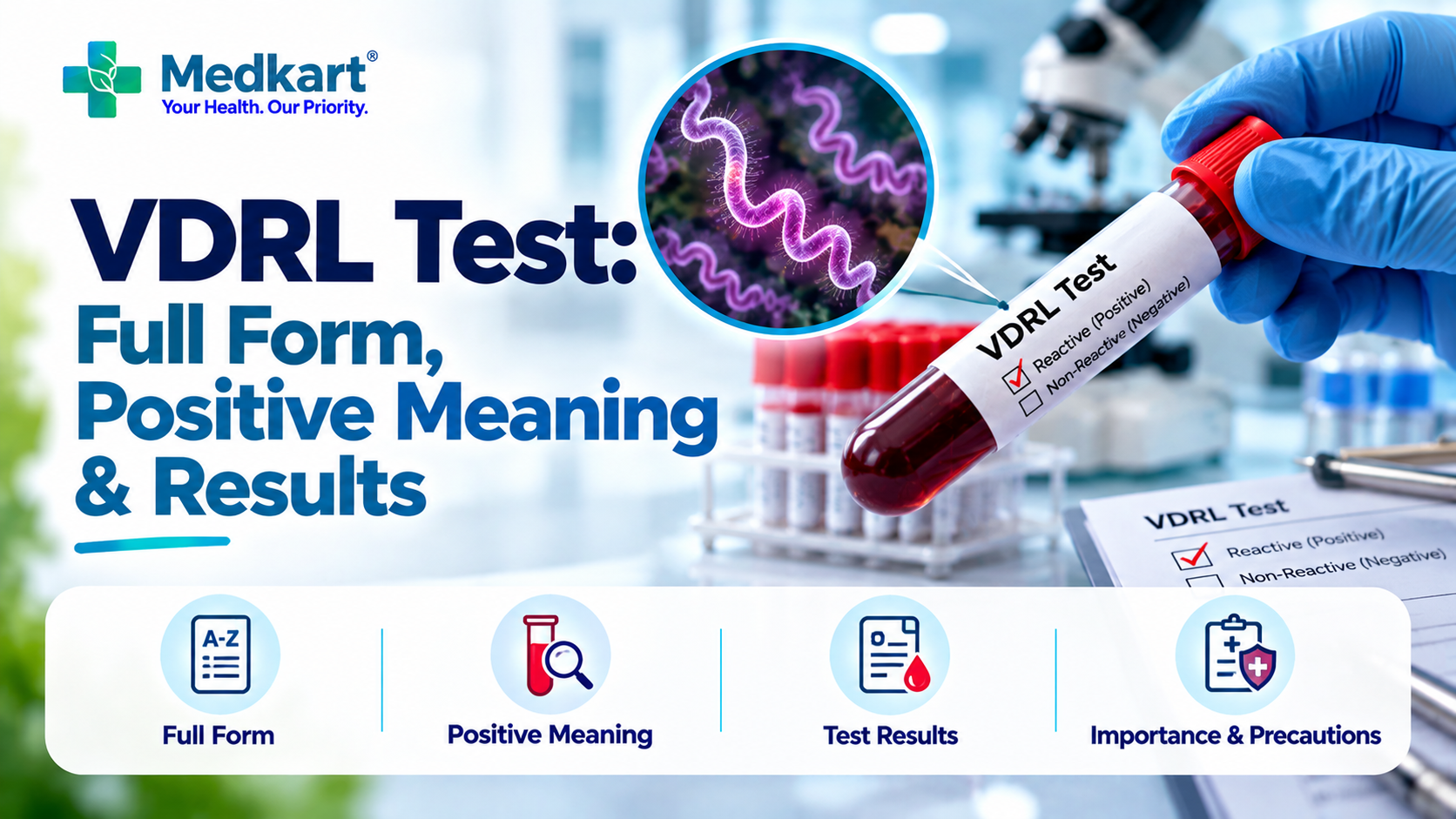 VDRL Test: Full Form, Report Results and What a Positive Means