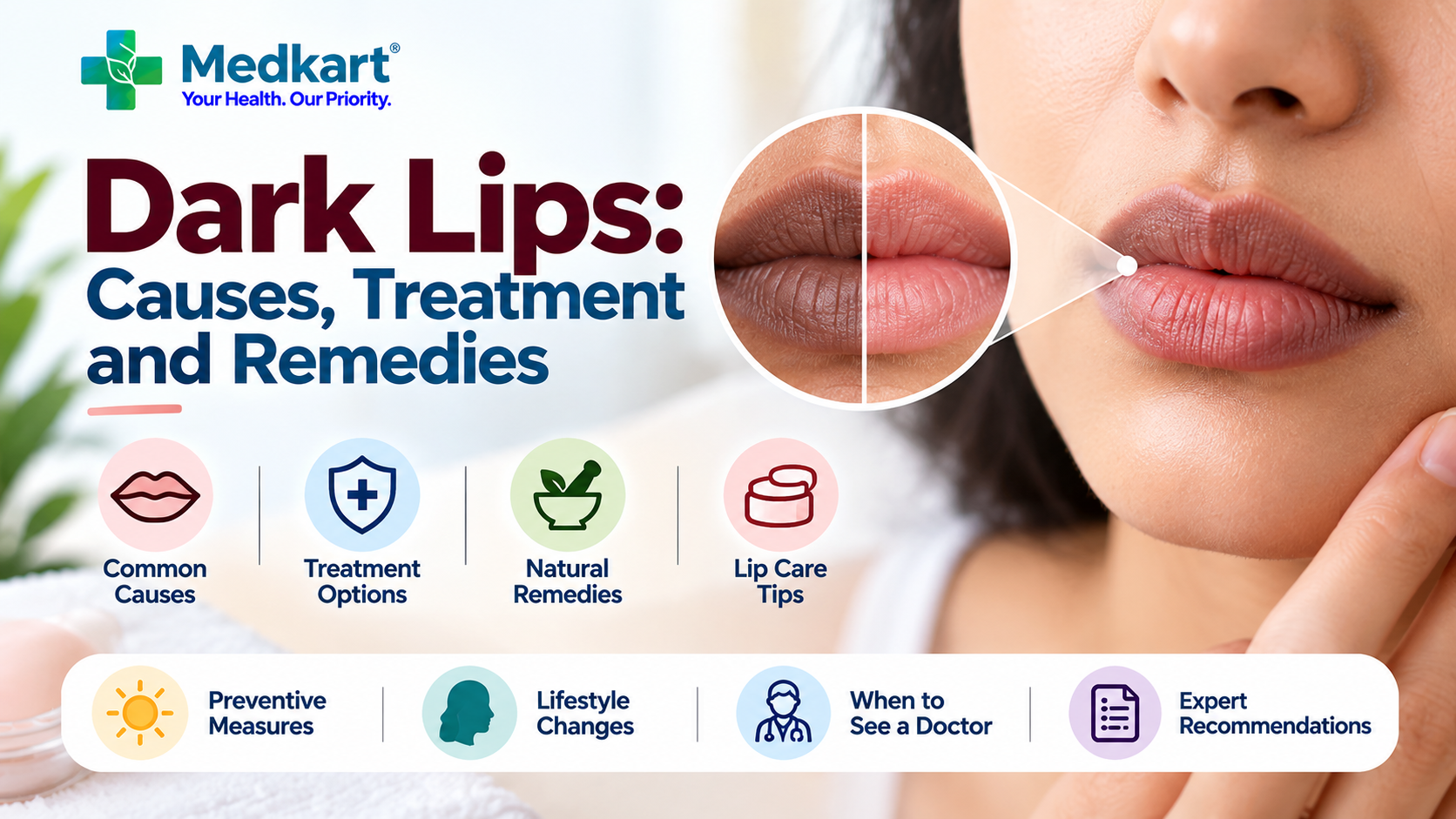 Dark Lips: Causes, Treatment, Remedies and When to See a Doctor